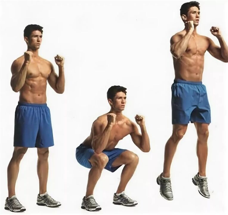 Jump squats will help men get a fast and long erection