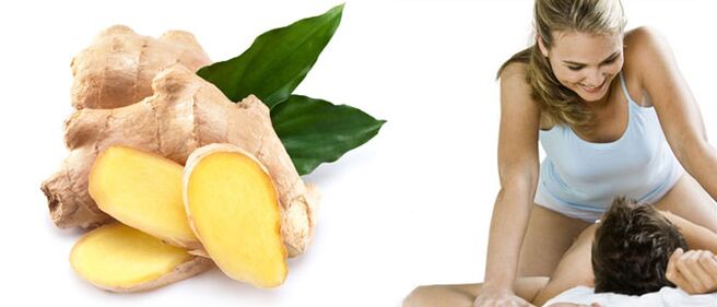 The benefits of ginger roots for male potential