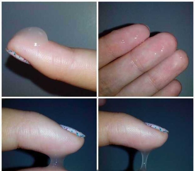 a man's pre-seminal fluid when aroused